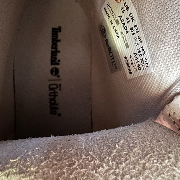 Timberland Premium 6in Waterproof Boots Pink and Rose Gold - Picture 8 of 11